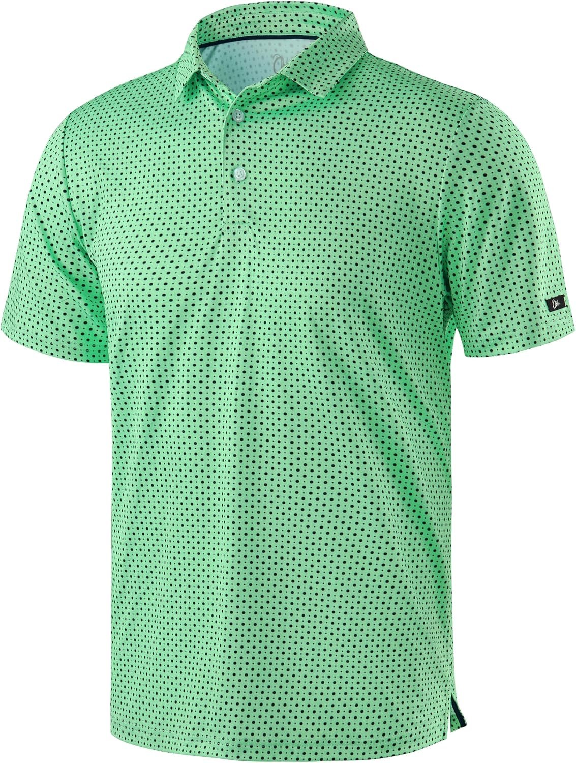 Obla Men’s Golf Polo Shirts Print Short Sleeve Dry Fit Collared Shirt | Moisture Wicking, Performance, Lightweight, Casual, Polo Shirts for Men