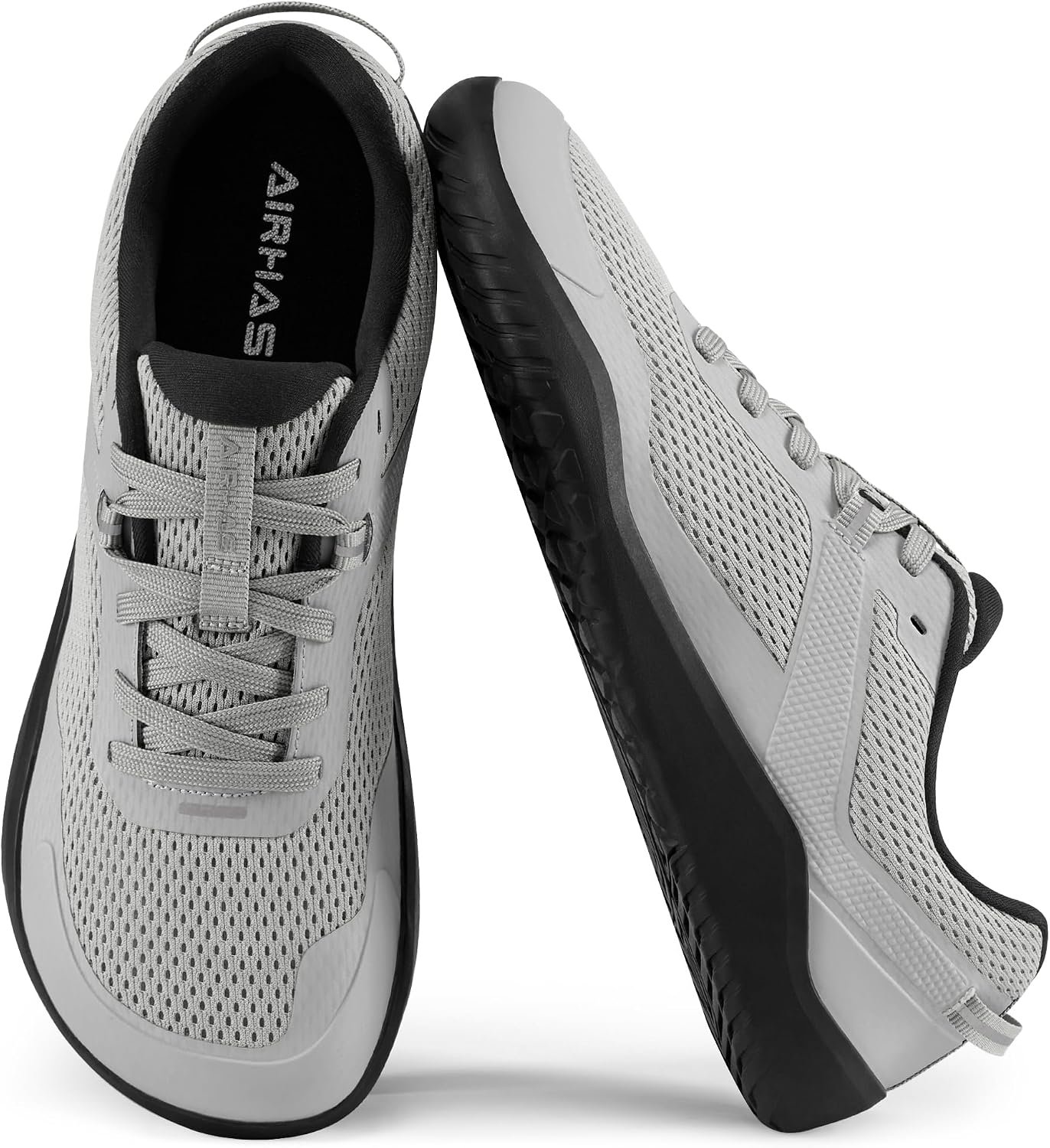 AIRHAS Mens Zero Drop Barefoot Shoes Anatomical Tox Box Sneakers for Men Gym Workout Cross Training Shoes