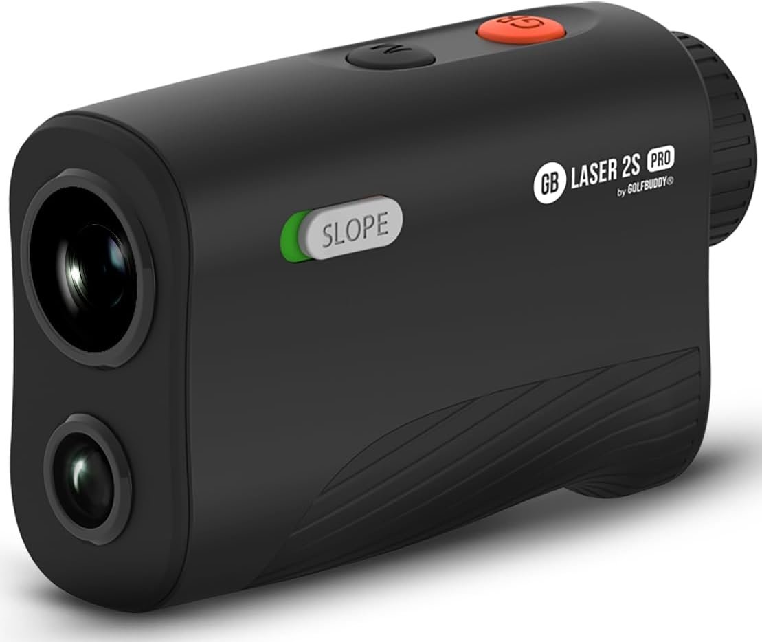 GOLFBUDDY 2S PRO Golf Range Finder with Slope, Measuring from the Cart, 1093 Yard Laser Rangefinder, Magnetic Mount, Pin Finder with Flag Pole Locking Vibration, One Click Scan Mode, Water Proof