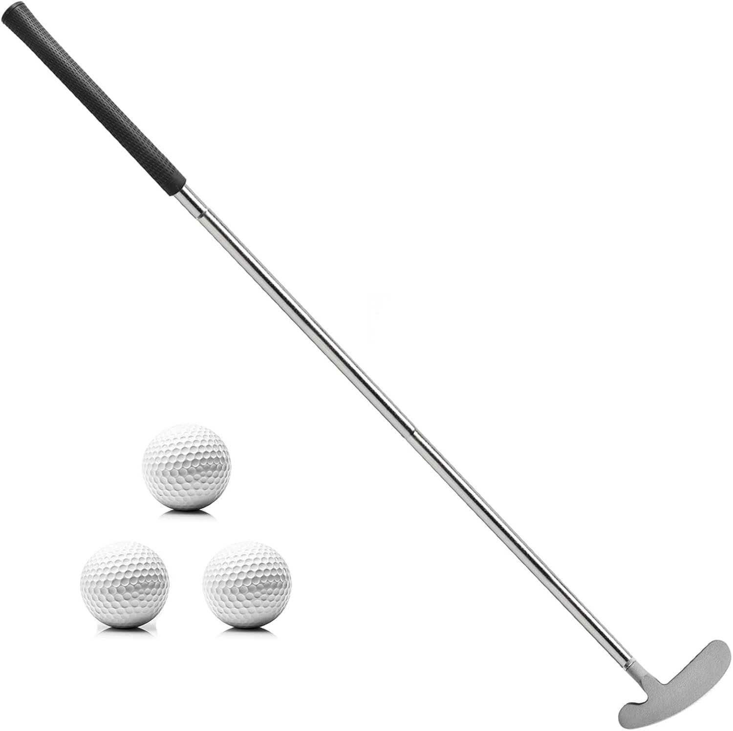 Golf Putter – 33″ Two-Way Putter for Left/Right Hand, with Practice Balls, Golf Combo Set for Men’s Women’s Kids, Indoor Outdoor Use