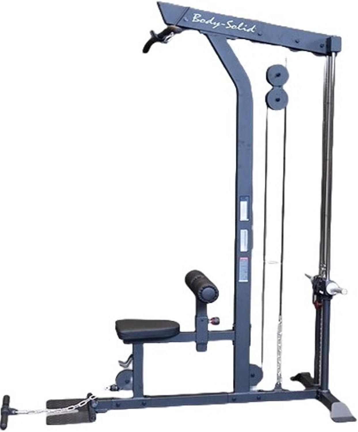Body-Solid (GLM85B Pro LAT Machine Sculpt a Stronger, Space-Saving and Back Exercise Weight Machine Home Gym Equipment
