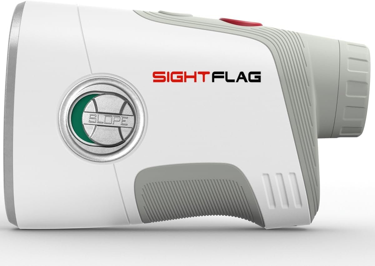 GF2 Golf Rangefinder with Slope, 1300 Yards Laser Range Finder, 7.5X Magnification, Flag Pole Locking Vibration 0.3 Yard Accuracy, Rechargeable Magnetic Golf Accessories Gift for Men Women
