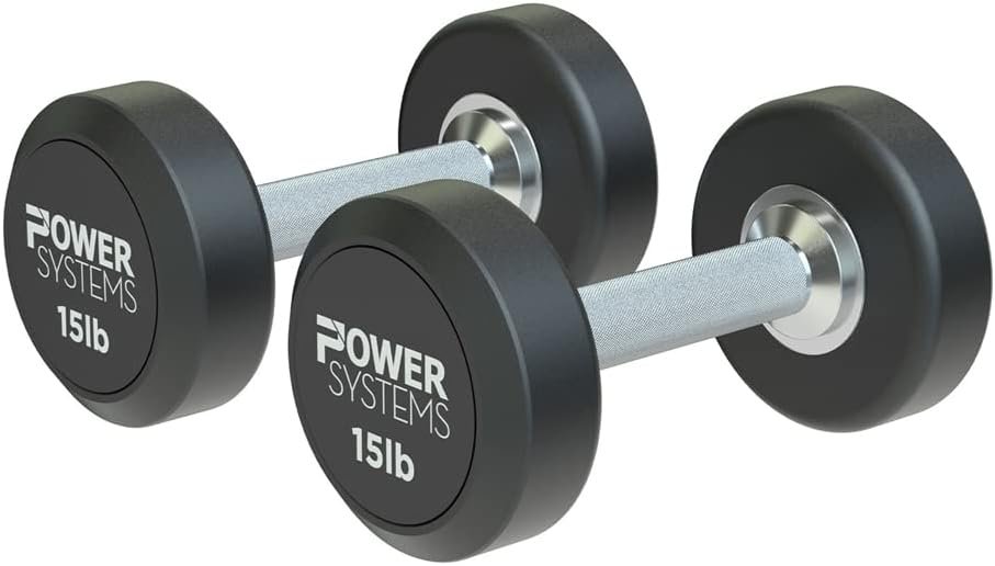 Power Systems ProStyle Round Rubber Dumbbell Pairs