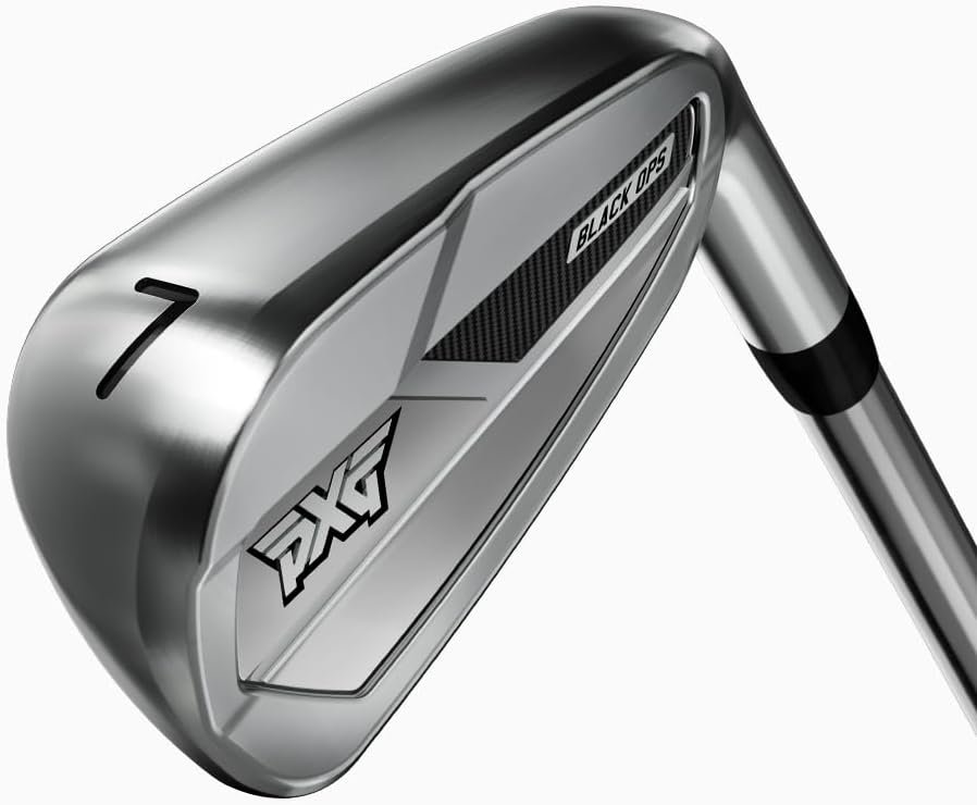 PXG Golf Black Ops Irons for Men – 6 Club Set – 5-PW – Right Handed- Steel Shaft – Regular Flex