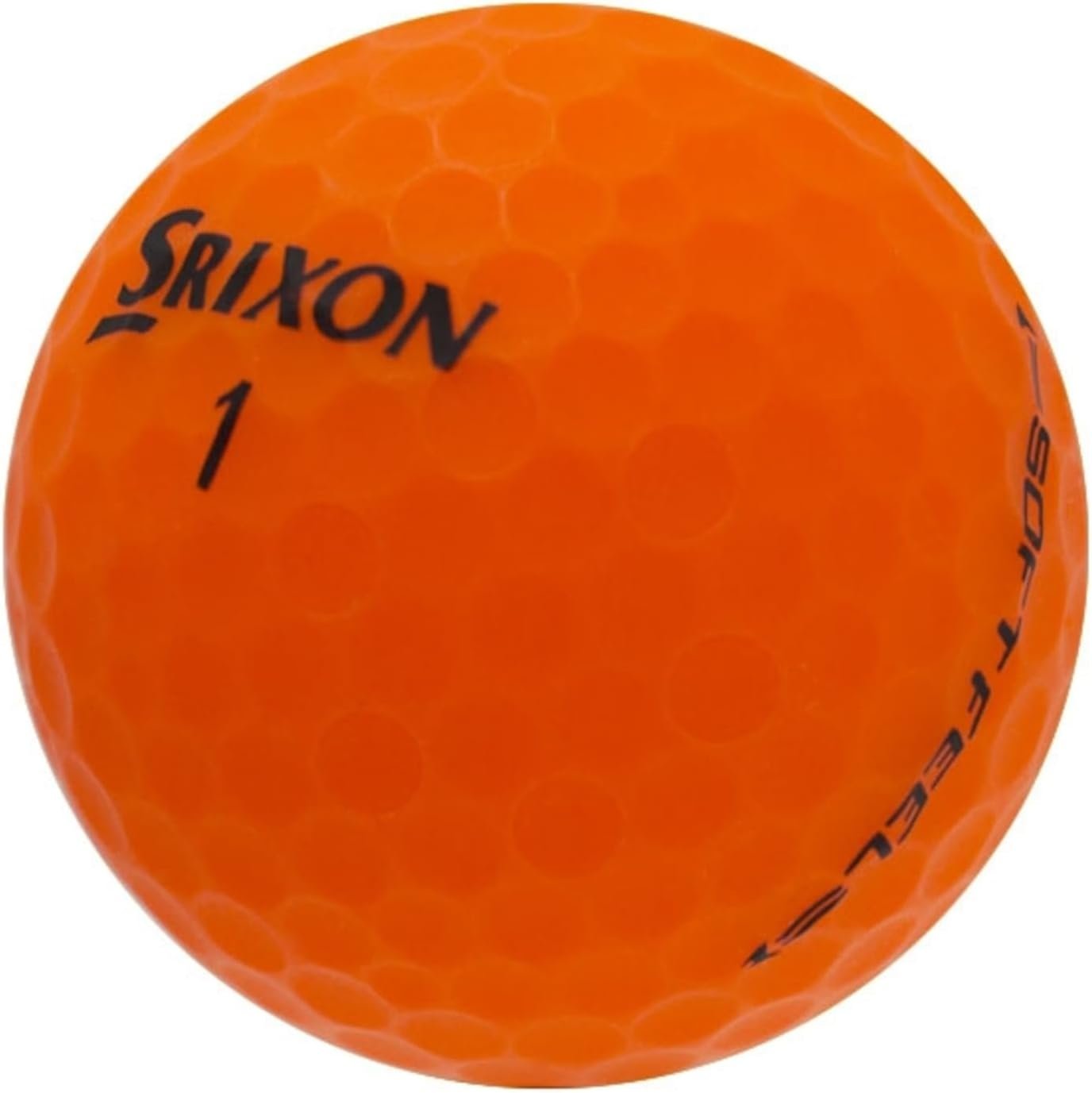 LostGolfBalls – 12 Matte Orange Srixon Soft Feel Golf Balls in Mint Condition, Recycled Used Golf Balls, AAAAA Quality Quality, Orange