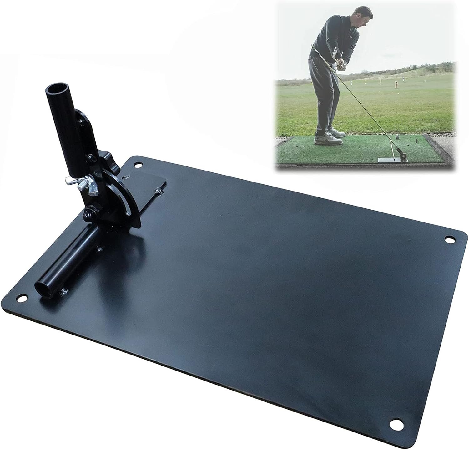 Amy Sport Golf Swing Plane Trainer with Durable Metal (Dark) | Improves Swing Path, Alignment Helps Setup Accuracy, Builds Consistency Control, Durable Metal Construction