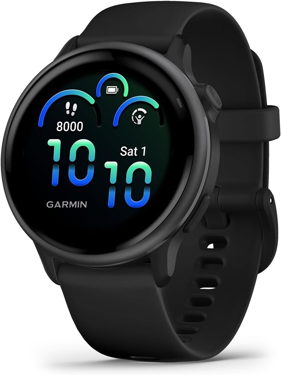 Garmin vívoactive® 6, Health & Fitness GPS Smartwatch, 42mm, Slate | 24/7 Health Monitoring, Built-In Sports Apps, Sleep Coach, Body Battery™ Energy Monitoring, Daily Suggested Workouts