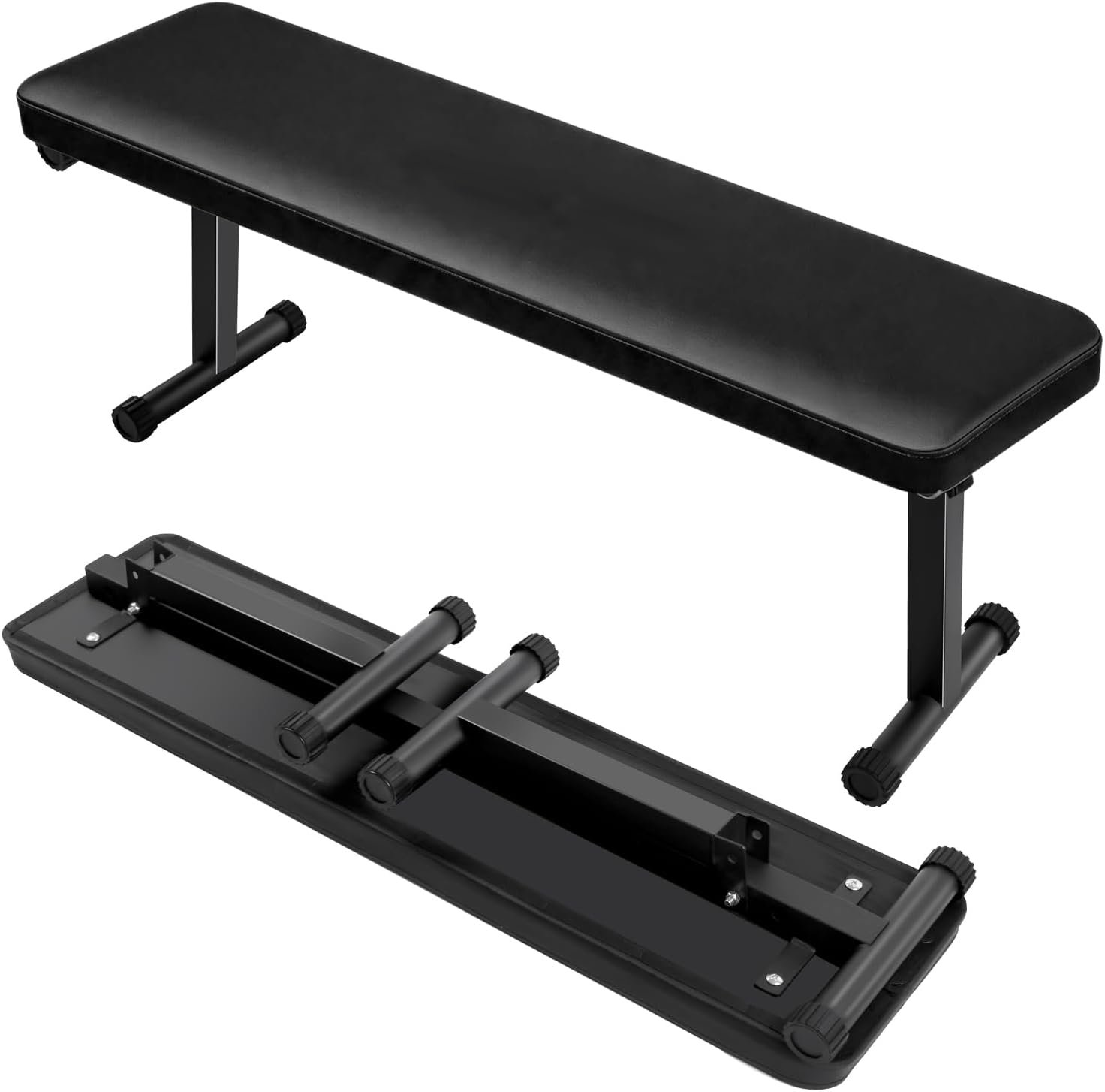 Sit Up Bench, Decline Ab Bench with Reverse Crunch Handle | Adjustable Height Setting, 500/600/1000 Lbs Capacity for Home Gym Workouts, Strength Training, Full Body Muscles