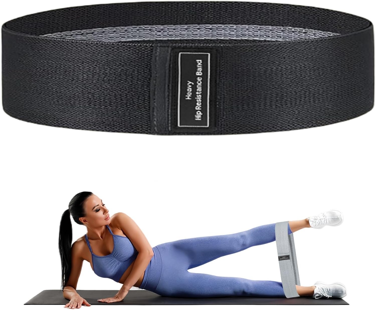 Resistance Bands, Fabric Workout Bands for Women & Men, Cloth Booty Resistance Loop Bands, Thick Squat Bands for Home Fitness, Gym, Yoga, Pilates for Butt Legs Thigh Hip Glute