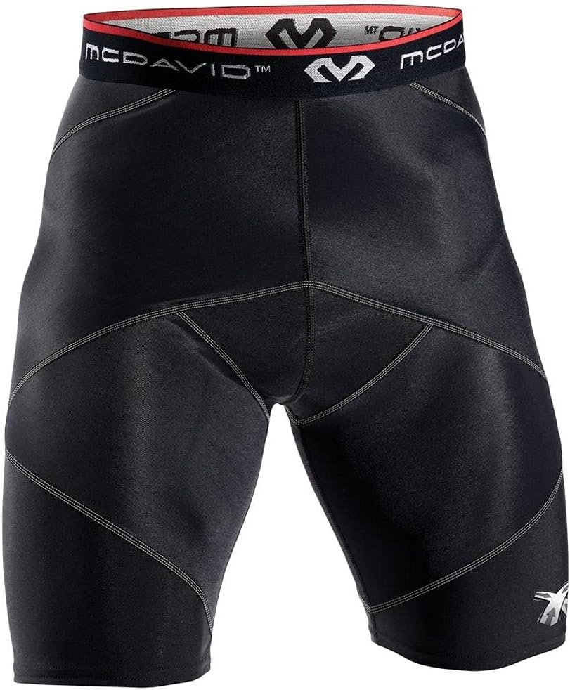 McDavid Compression Shorts, Thick Supportive Gym Shorts for Muscle Recovery. Cross Compression Short for Fitness.