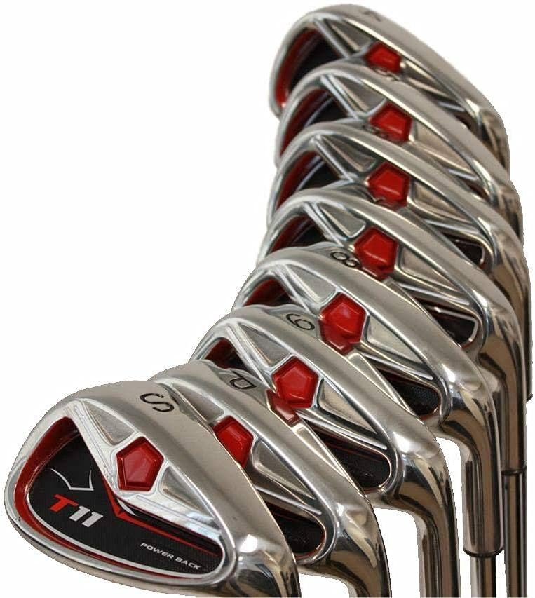 Big Tall Extra Custom Made Long XL XXL Irons Golf Clubs Power Back T11 +2″ Iron Set: 4, 5, 6, 7, 8, 9, Pw + Free Sw (Matching Sand Wedge)