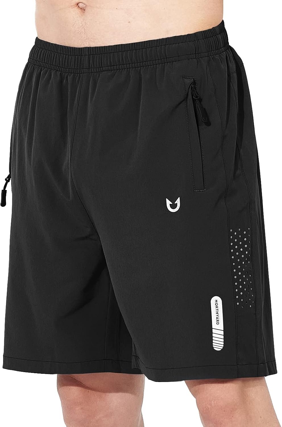 NORTHYARD Men’s Athletic Running Shorts Gym Workout 7″/9″/5″ Quick Dry Lightweight Sports Basketball Tennis 3 Zipper Pockets