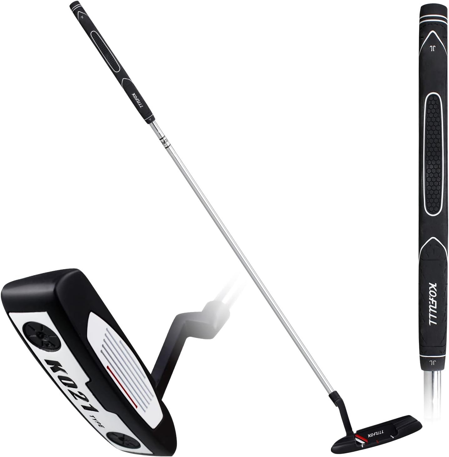 KOFULL Golf Putter, Golf Putters for Men Right Handed – 35 Inches Men’s Putter Right Handed Golf Gifts for Men, Rubber Grip Blade Putter for Indoor or Outdoor Training