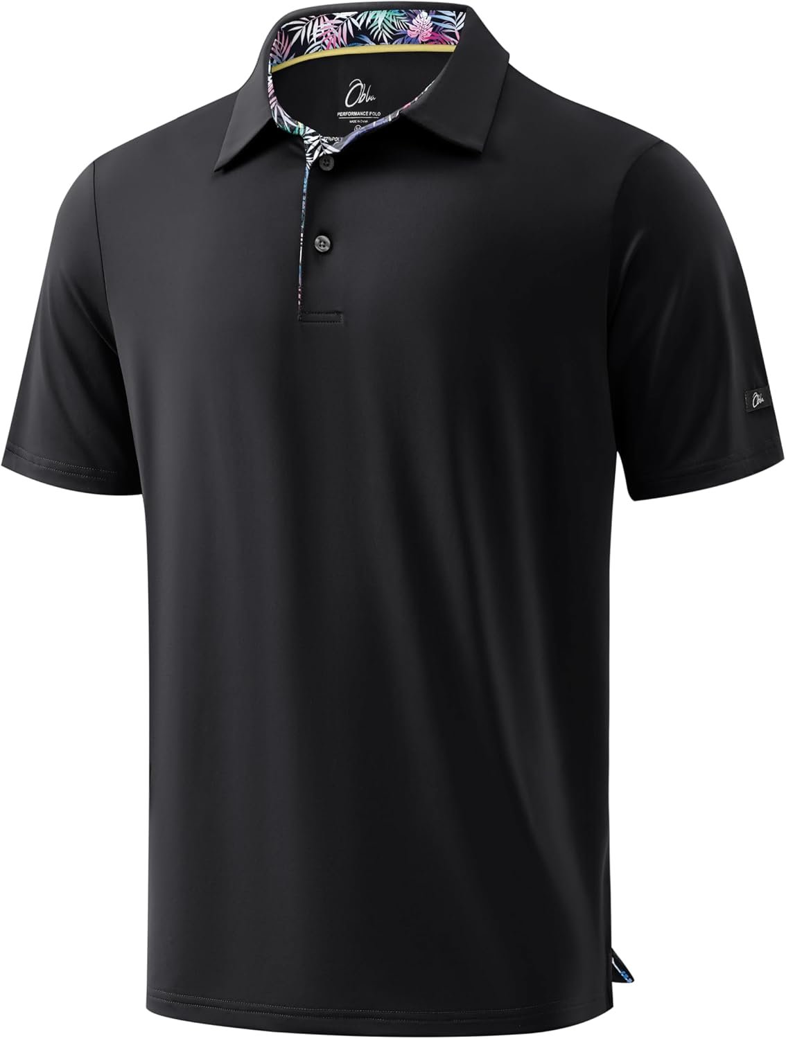 Obla Mens Golf Shirt Short Sleeve Dry Fit Collared Polo Shirts | Moisture Wicking, Performance, lightweight, Athletic, Casual, Work Shirts