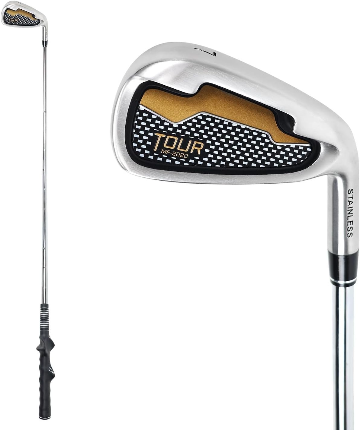 Golf Grip Trainer Iron – Golf Swing Trainer with Video Lesson Included| Golf Training Aid for Grip, Swing Fundamentals & Ball Striking | Practice Club for Lessons