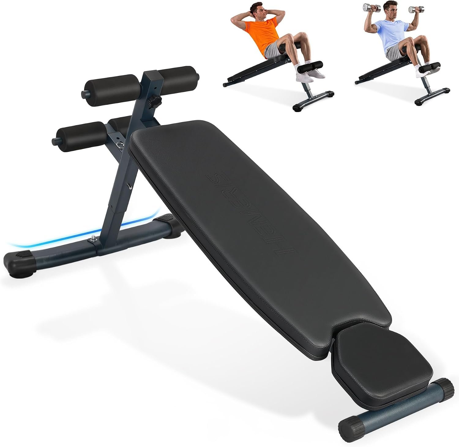 Gym-Quality Professional Sit Up Bench for Abs,Slant Deline Bench with 3 Adjustable High,Ab Bench for Home Gym Strength Training.