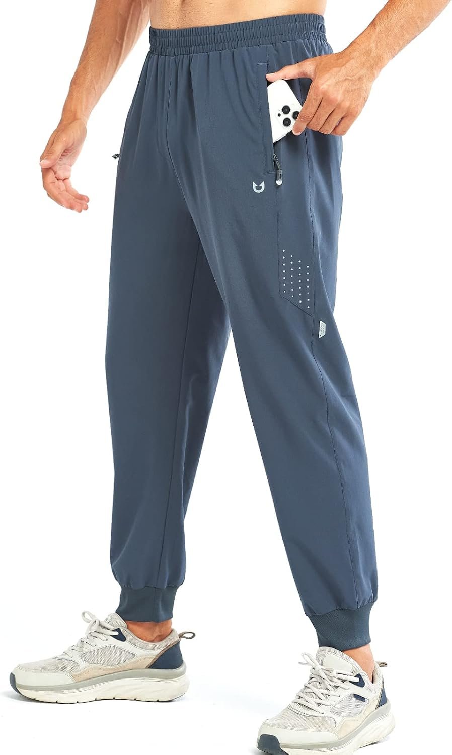 NORTHYARD Men’s Athletic Running Pants Lightweight Quick-Dry Joggers Gym | Workout,Jogging,Training,Hiking,Sports,Zipper Pockets,Breathable,UPF 50+,Moisture-wicking,Elastic Waist,Reflective Strips
