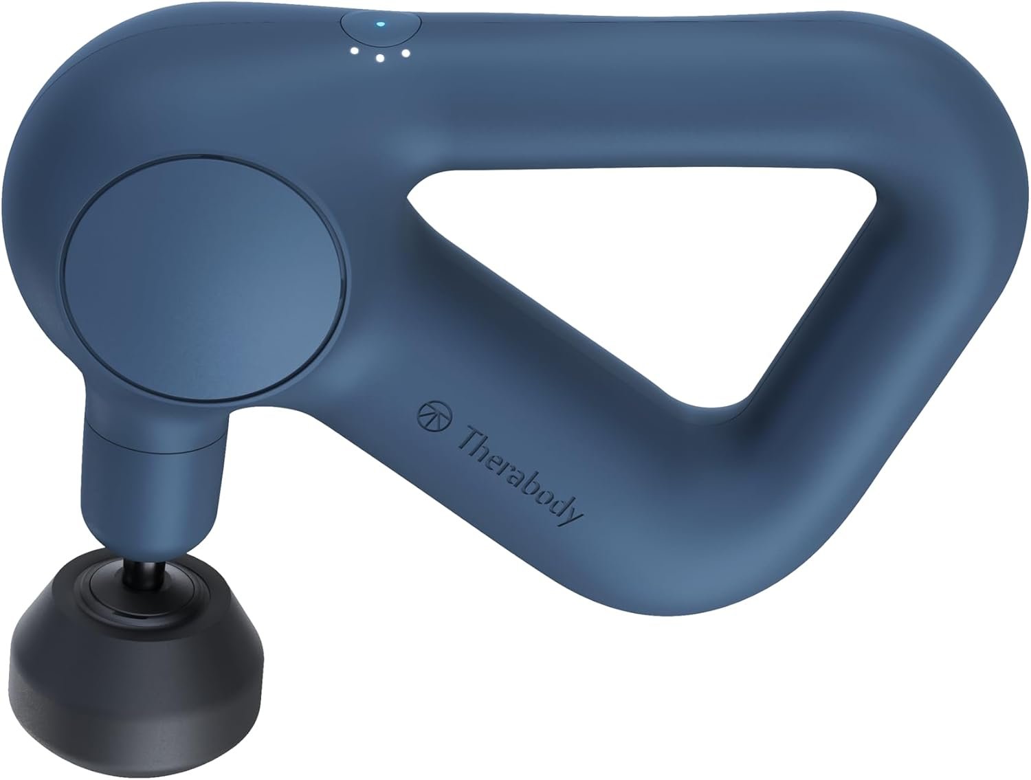 TheraGun Therabody Relief Handheld Percussion Massage Gun – Easy-to-Use, Comfortable & Light Personal Massager for Every Day Pain Relief Massage Therapy in Neck, Back, Leg, Shoulder and Body (Navy) | Quiet H&held Percussion Muscle Massager for Back, Leg & Shoulder Pain Relief. Lightweight, Easy to Use, Ergonomic Grip