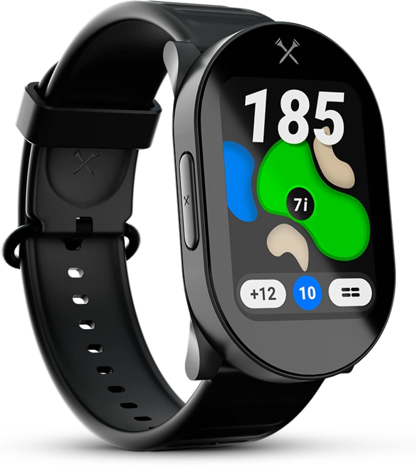 Blue Tees Golf Playmaker+ GPS Golf Watch with AMOLED Touch Screen Display | 42,000+ Preloaded Courses, Advanced Shot Tracking & Dynamic GPS Distances, Real Time Weather & Course View, IP67 Waterproof