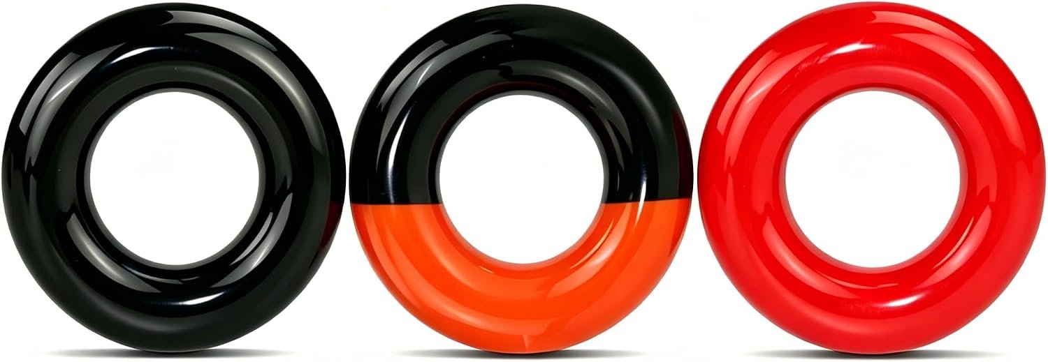 Golf Swing Weight Rings (3-Pack) – Donut‑Style Weighted Warm‑Up Accessories for Drivers, Irons & Woods