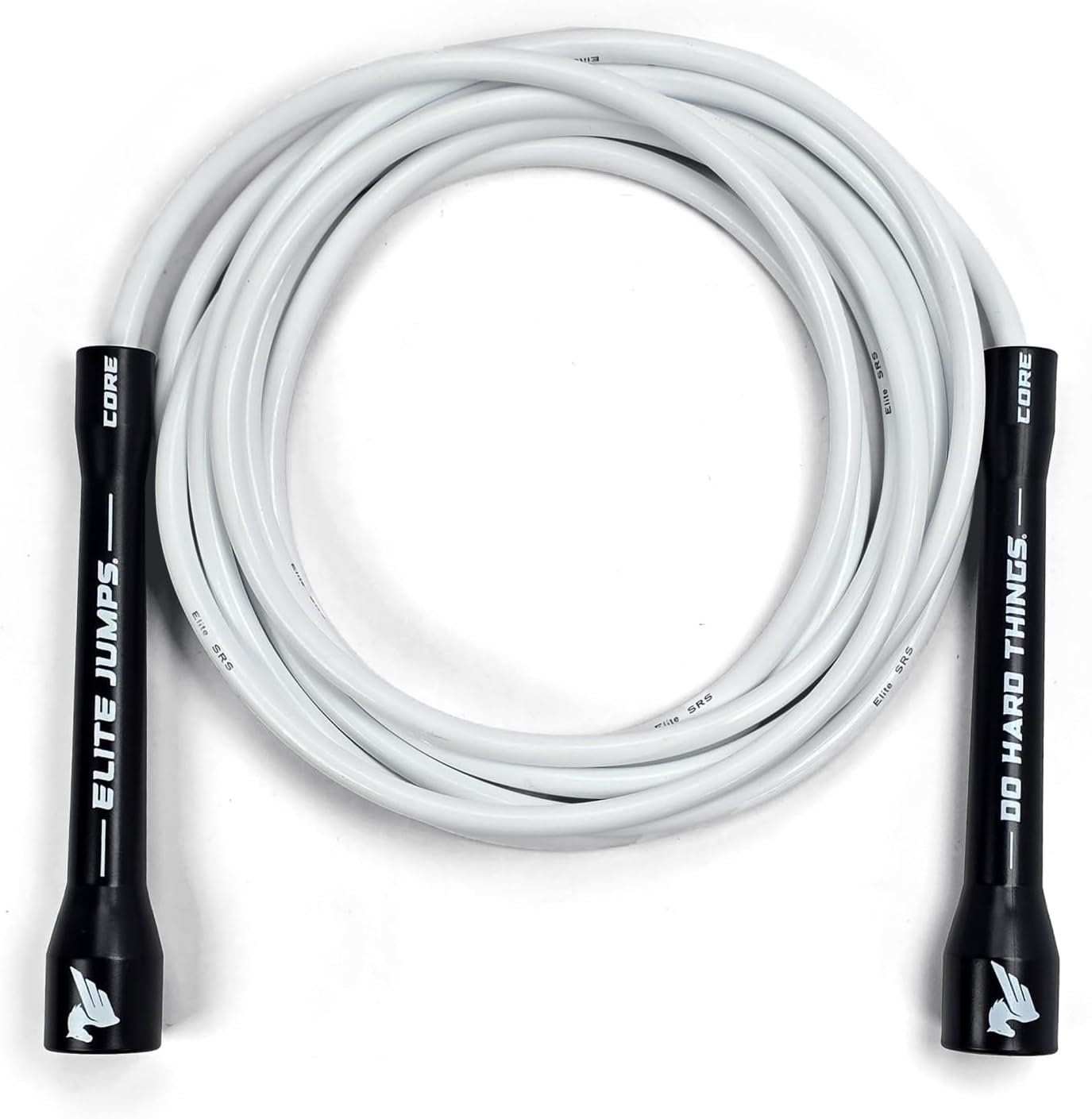 Elite Jumps 6mm PVC Jump Rope, Adjustable Skipping Rope | Non-kinking PVC cord. Unbreakable handles. Smooth rotation. For cardio and boxing.