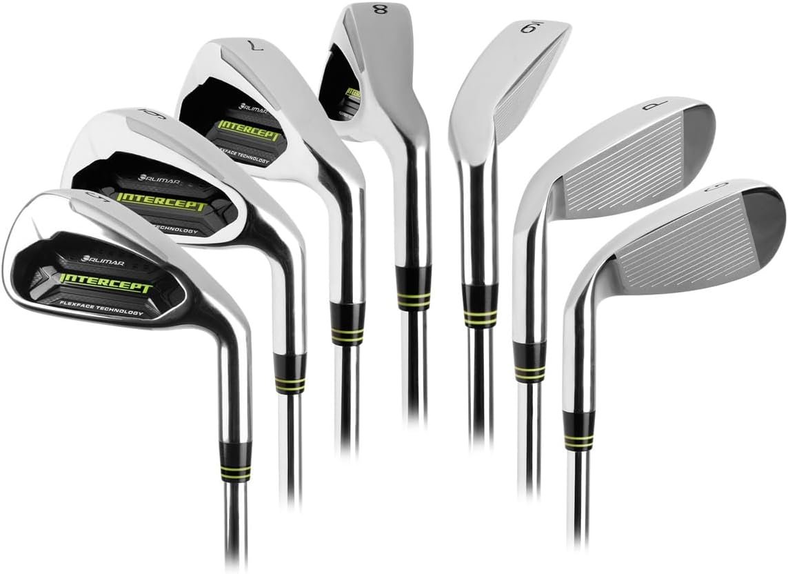 Orlimar Intercept Golf Iron Set for Men (5-PW, GW) Progressive Length, Right Handed Steel/Graphite Golf Clubs
