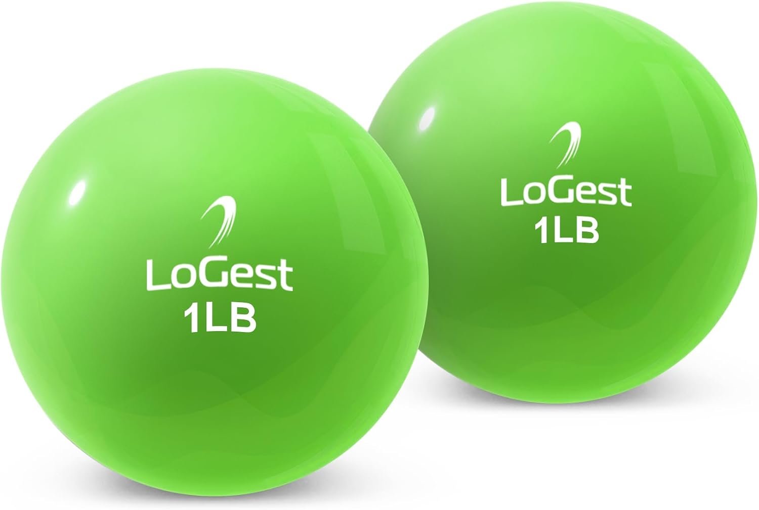 Logest Weighted Toning Exercise Balls Pair – Round Shape Medicine Ball – 1LB 2LB 3LB 4LB 5LB 6LB Available – Toning Muscle for Men & Women