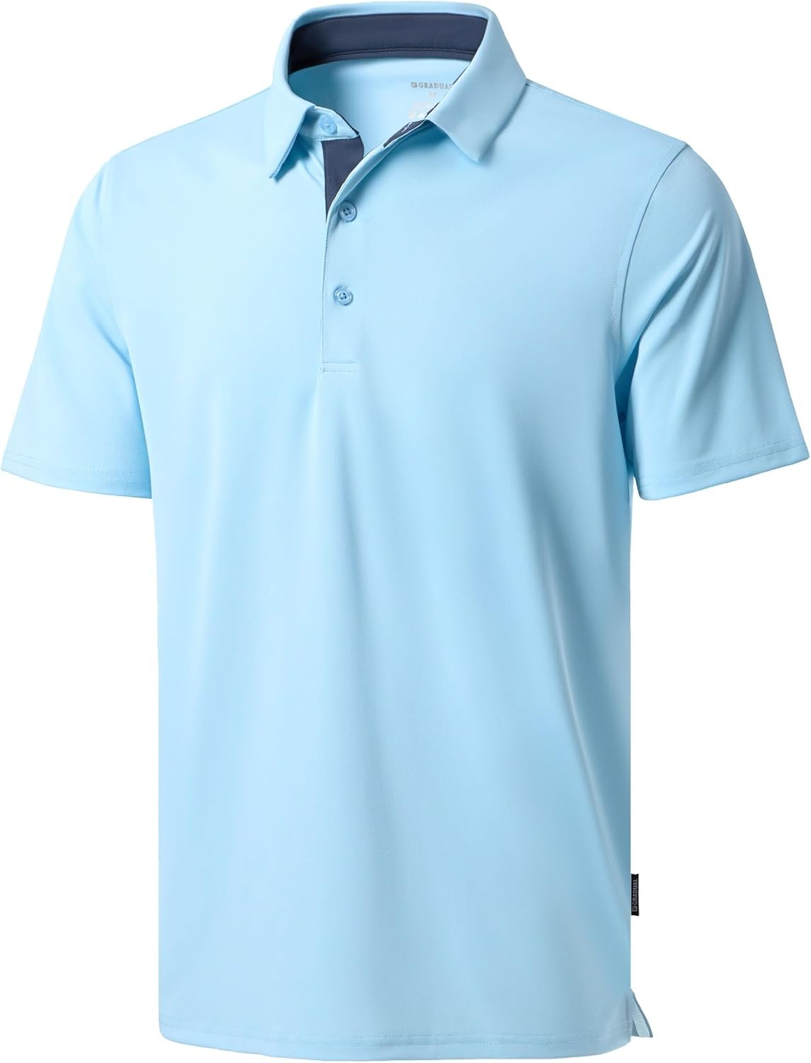 Men’s Golf Polo Shirts Dry Fit Moisture Wicking Performance Short Sleeve | Regular Fit, 3 Button, Collared Shirts, Sun Protection, Lightweight Breathable Pique Fabric, Athletic Work Smart Casual Polo