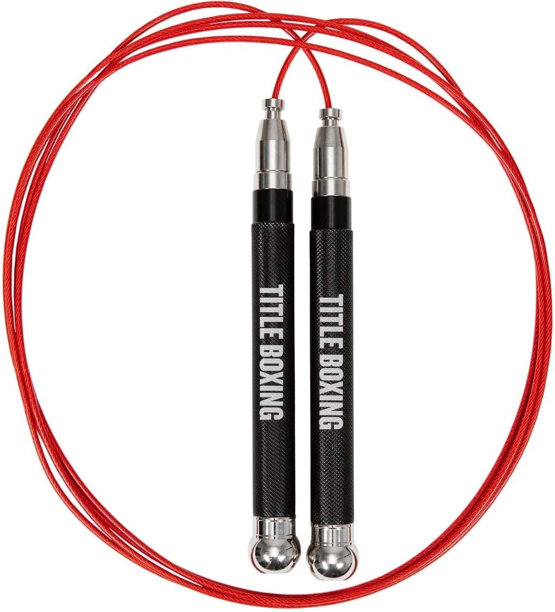 TITLE Boxing Deluxe Adjustable Speed Rope – Jump Rope, Speed And Agility Training