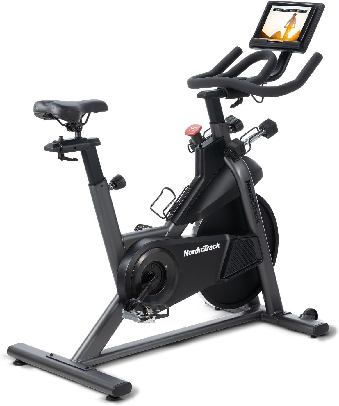 NordicTrack T Series 9 Exercise Bike | Quick-Adjust Digital Magnetic Resistance Delivers 16 Intensity Levels for Smooth, Whisper-Quiet Cardio Sessions