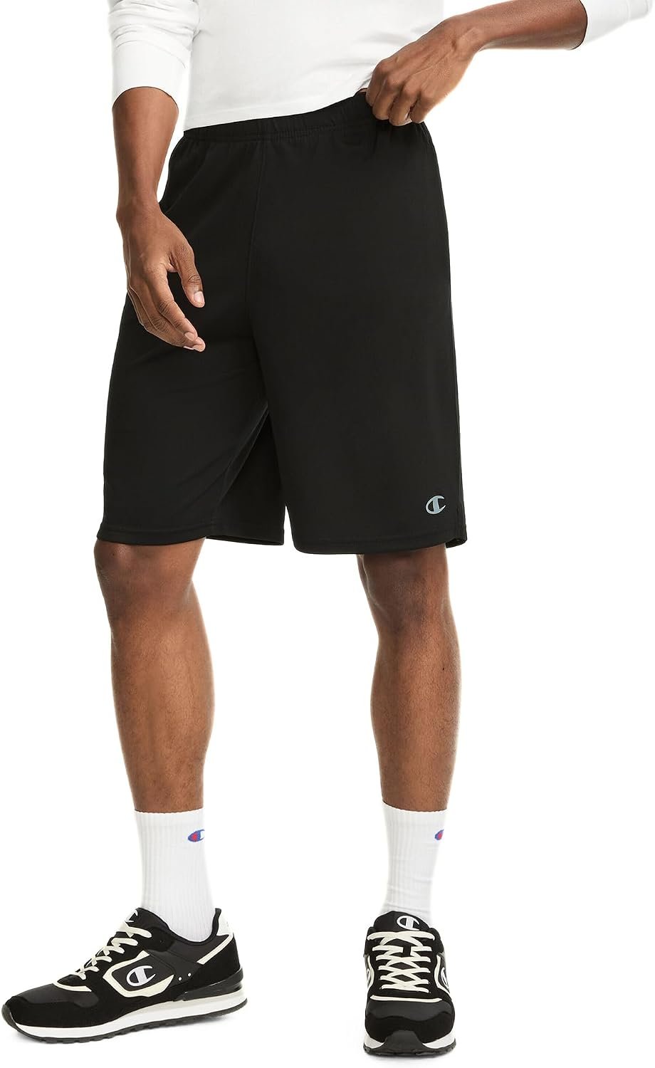 Champion Men’s Sport Shorts, Standard Fit, 10 Inch Inseam, Lightweight Fabric, Moisture-Wicking
