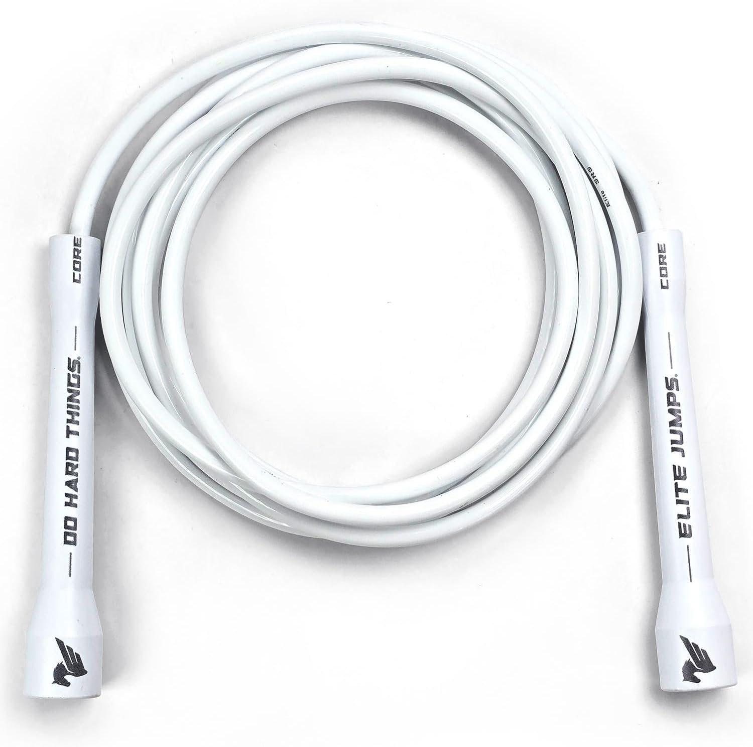 Elite Jumps 6mm PVC Jump Rope, Adjustable Skipping Rope | Non-kinking PVC cord. Unbreakable handles. Smooth rotation. For cardio and boxing.