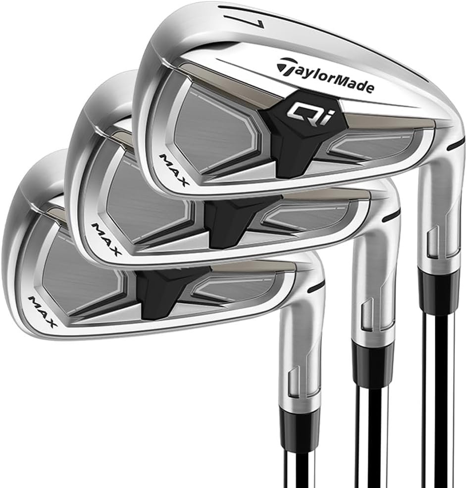 Taylormade Golf Qi Max Irons Steel Stiff Mens