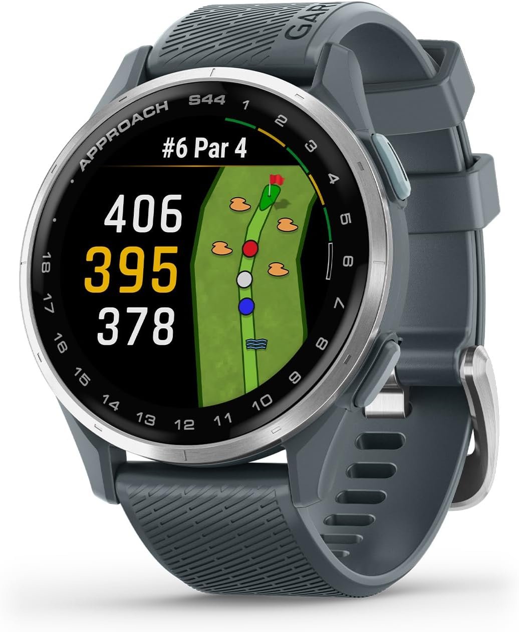 Garmin Approach® S44, Golf GPS Smartwatch, 43mm, Twilight | Lightweight Design, Essential On-Course Features, Smart Notifcations