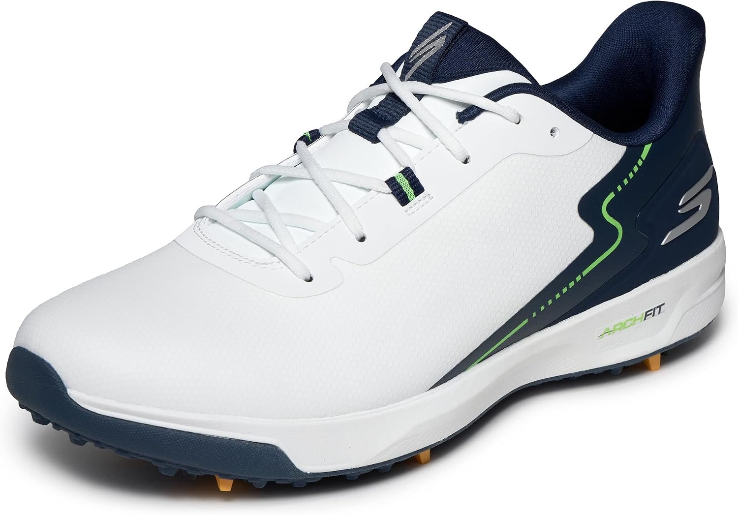 Skechers Men’s Elite Vortex Rival Golf Shoe | Golf, Waterproof, Arch Fit, Ultra Flight Foam, Spiked, Lightweight, Breathable