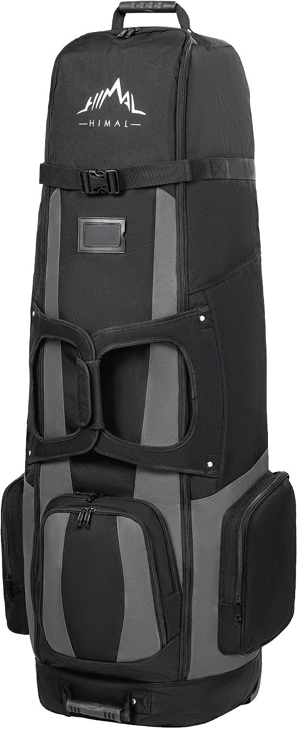 Soft-Sided Golf Travel Bag with Wheels, 900D Oxford | Water-Resistant 900D Oxford, Soft-Sided Design, Rolling Wheels, Universal Fit, Airline Travel