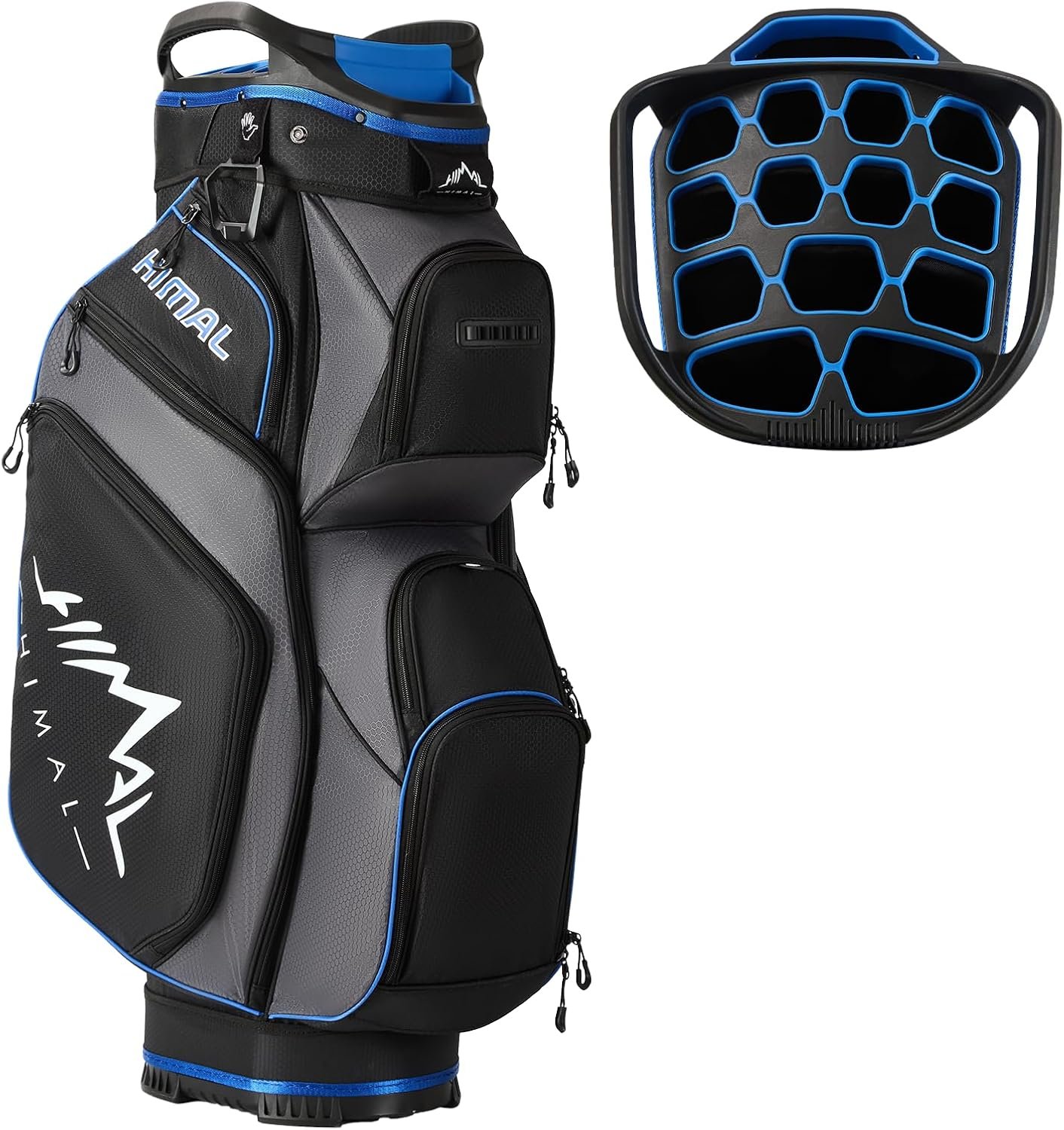 Lightweight Golf Cart Bag with 14-Way Full-Length Divider Top | Golf Bag for Men with Cooler Pocket, Handles and Rain Cover