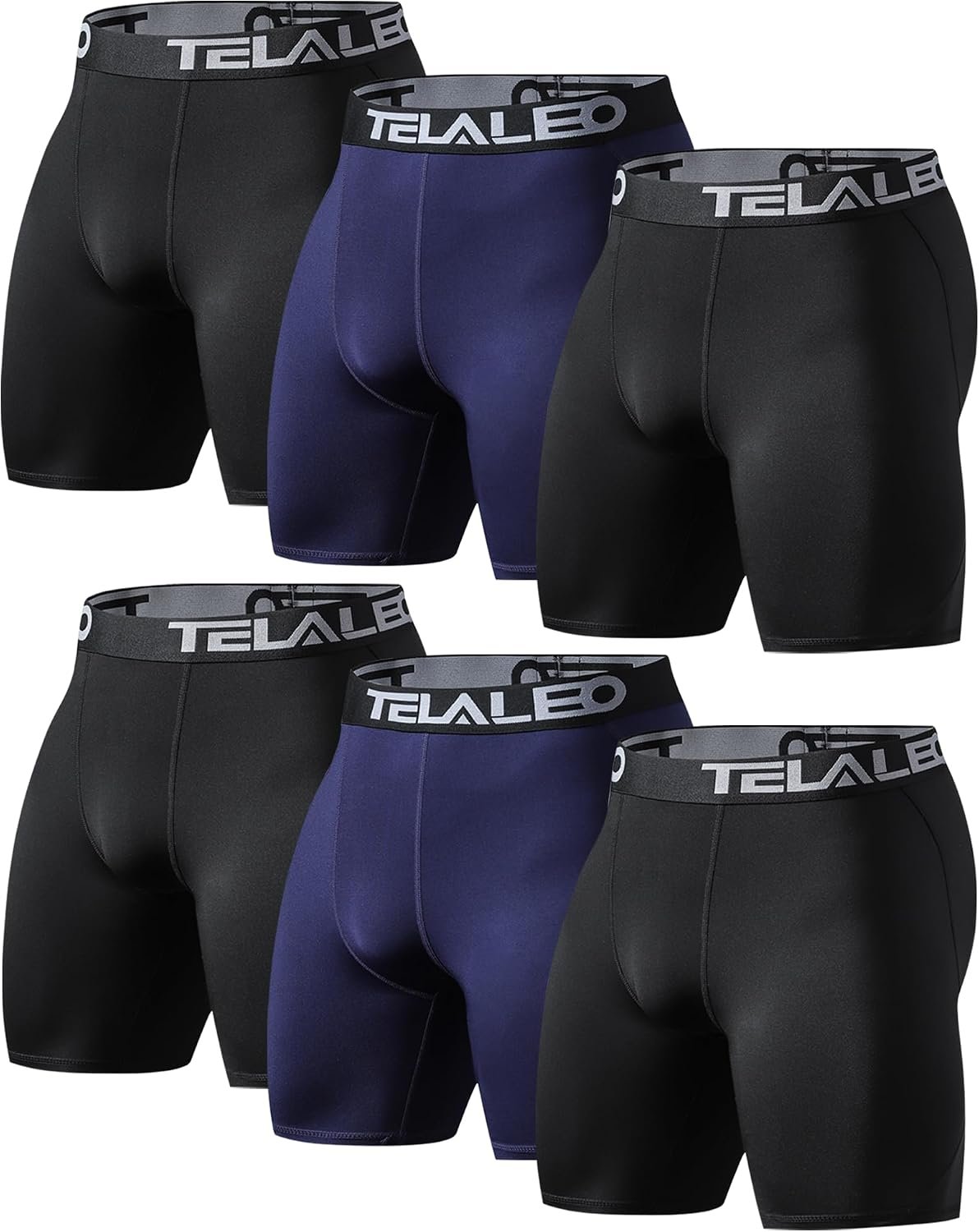 TELALEO Compression Shorts Men Spandex Underwear Boxer Brief | compression shorts men compression underwear spandex shorts boxer brief workout performance baselayer running cycling