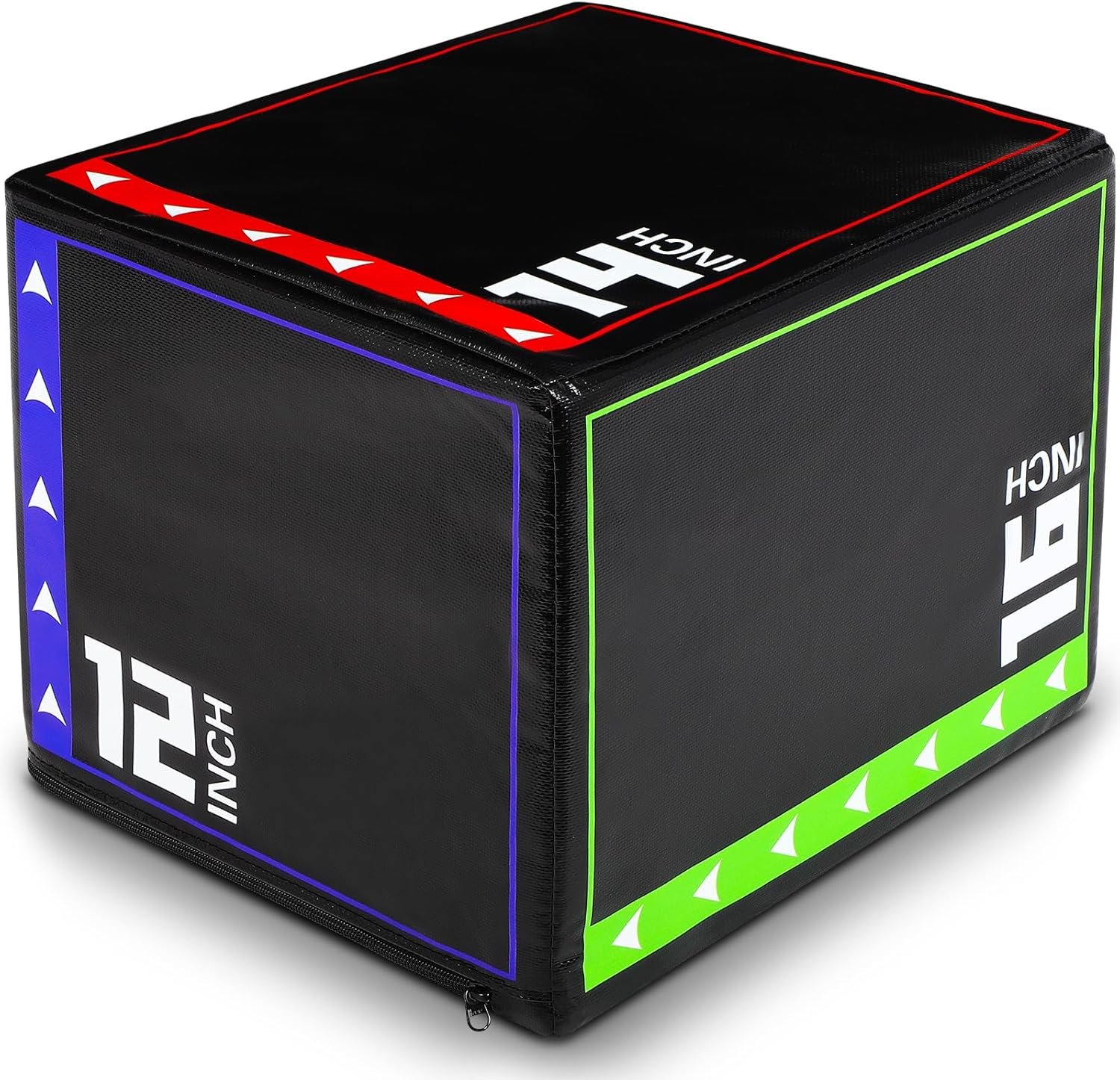 3-in-1 Plyometric Box Set (12/16/20/24/30″) – High-Density EPE & Compressed Foam Jump Box for Home Gym, HIIT & CrossFit – Non-Slip Box Jumps, Step-Ups, Squats, Hip Thrusts
