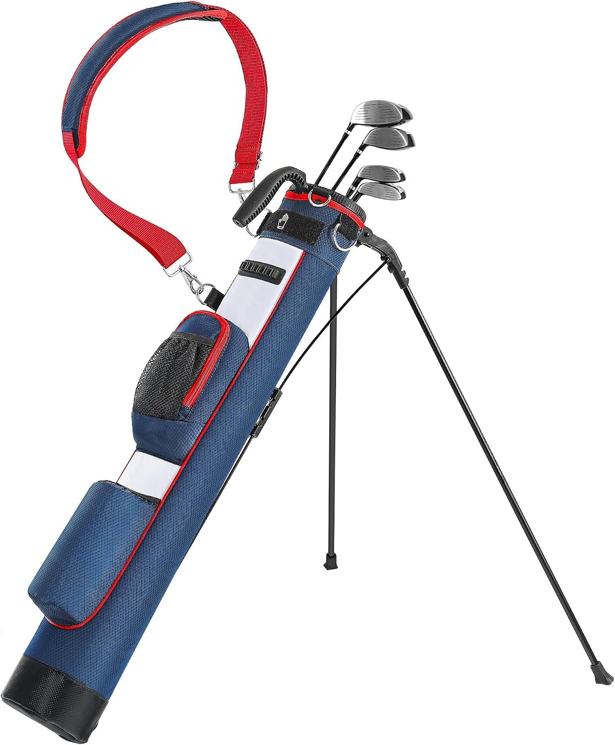 Golf Lightweight Stand Bag, Portable Golf Carry Bag with Insulated Cooler Pocket, Easy to Carry and Ideal for Driving Range, Pitch n Putt, Par 3, Executive Courses