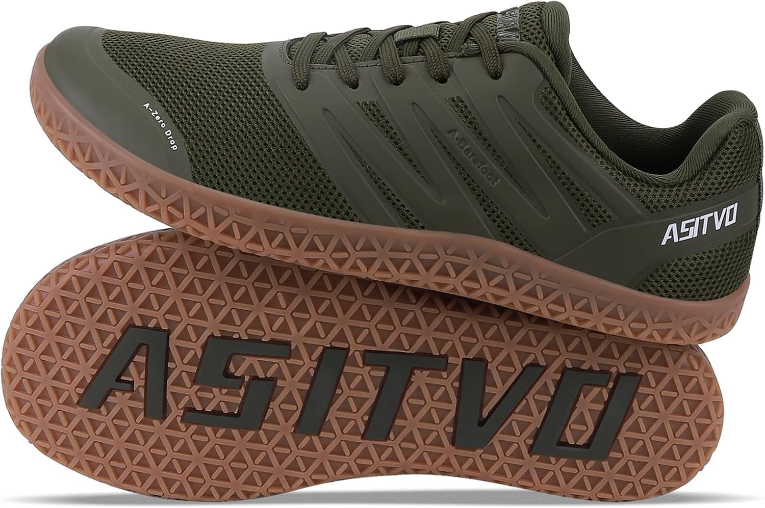 ASITVO Wide Men’s Barefoot Zero Drop Sole Minimalist Sneakers Walking Shoes | Gym Width Toe Box Grounding Knit No-Sew Upper TPU Toe and Heel Colorful