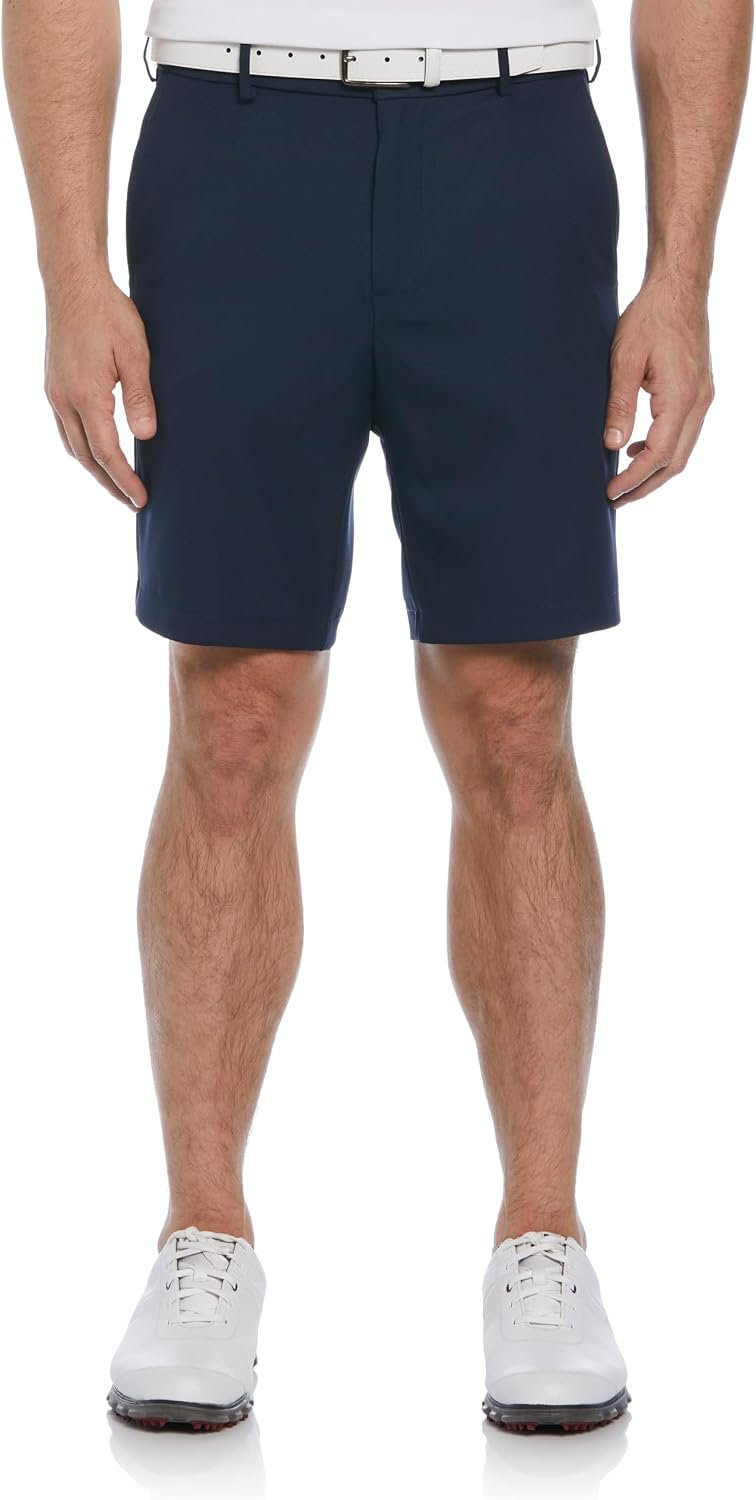 PGA Tour Men’s 9″ Golf Shorts with Expandable Waistband, Flat Front, Moisture-Wicking, Sun Protection, Stretch, Lightweight