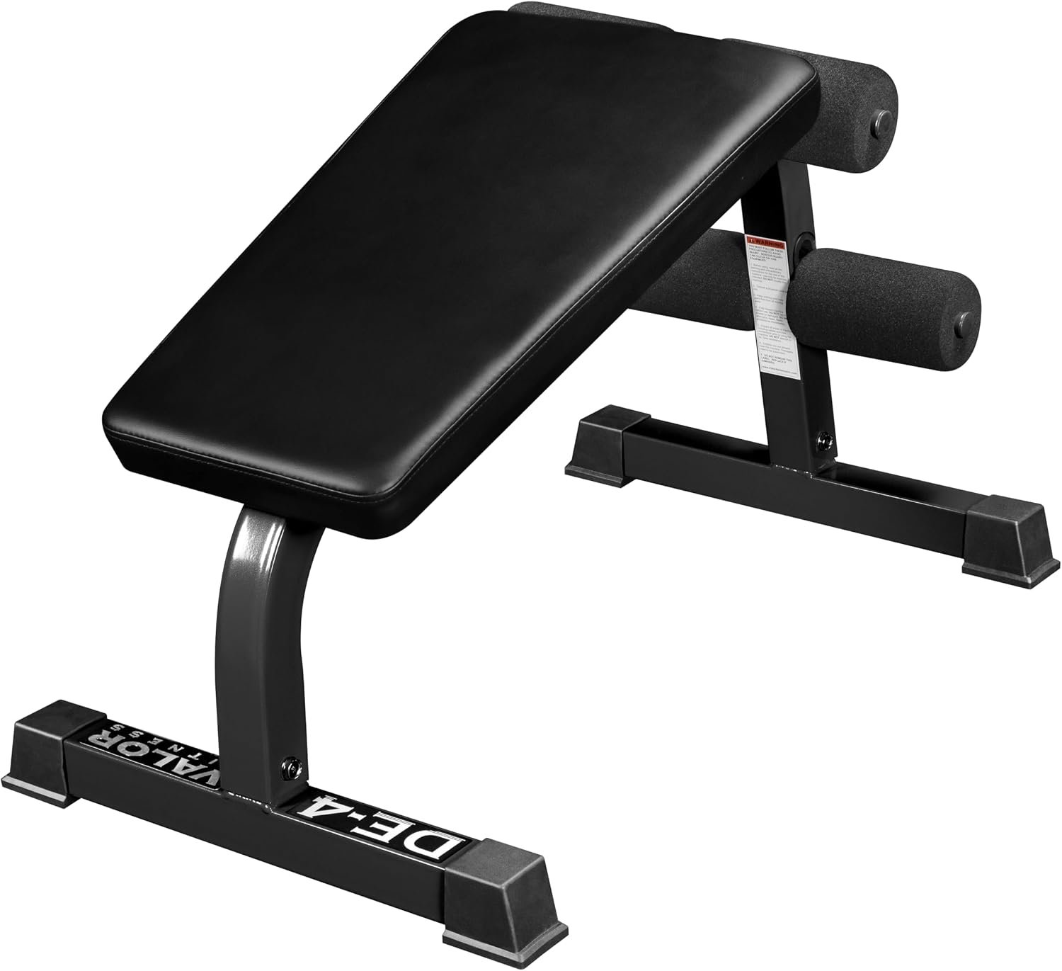 Valor Fitness Decline Sit-Up Bench for Ab Workouts – Heavy Duty Abdominal Slant Board for Crunches, Core Training, Russian Twists, Ab Raises – 650 lb Max Weight – Adjustable Fit – Home Gym Bench