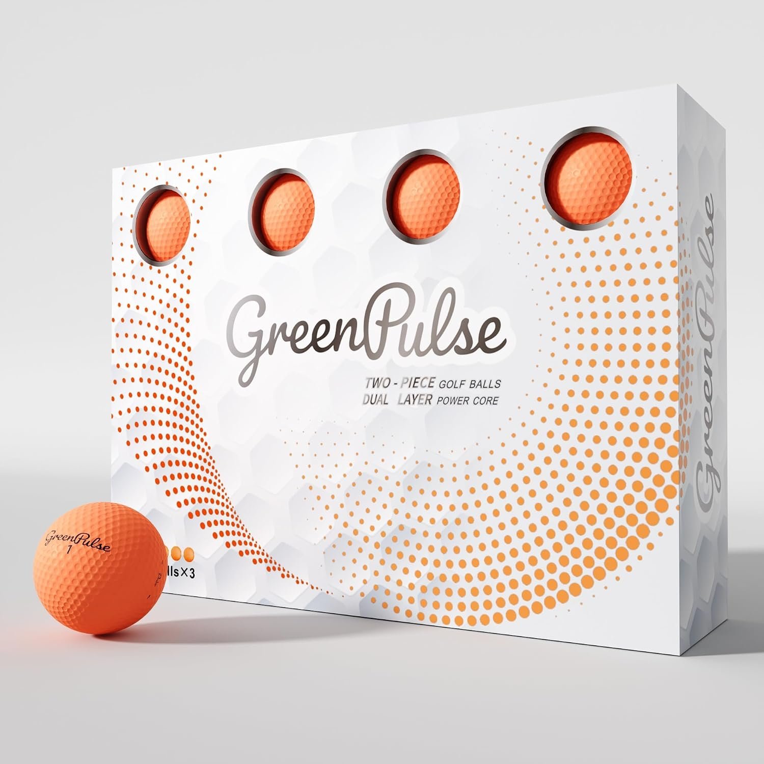 GREENPULSE Drive+ Distance Golf Balls – 2-Piece, Soft Feel with Low Spin Design for Maximum Distance