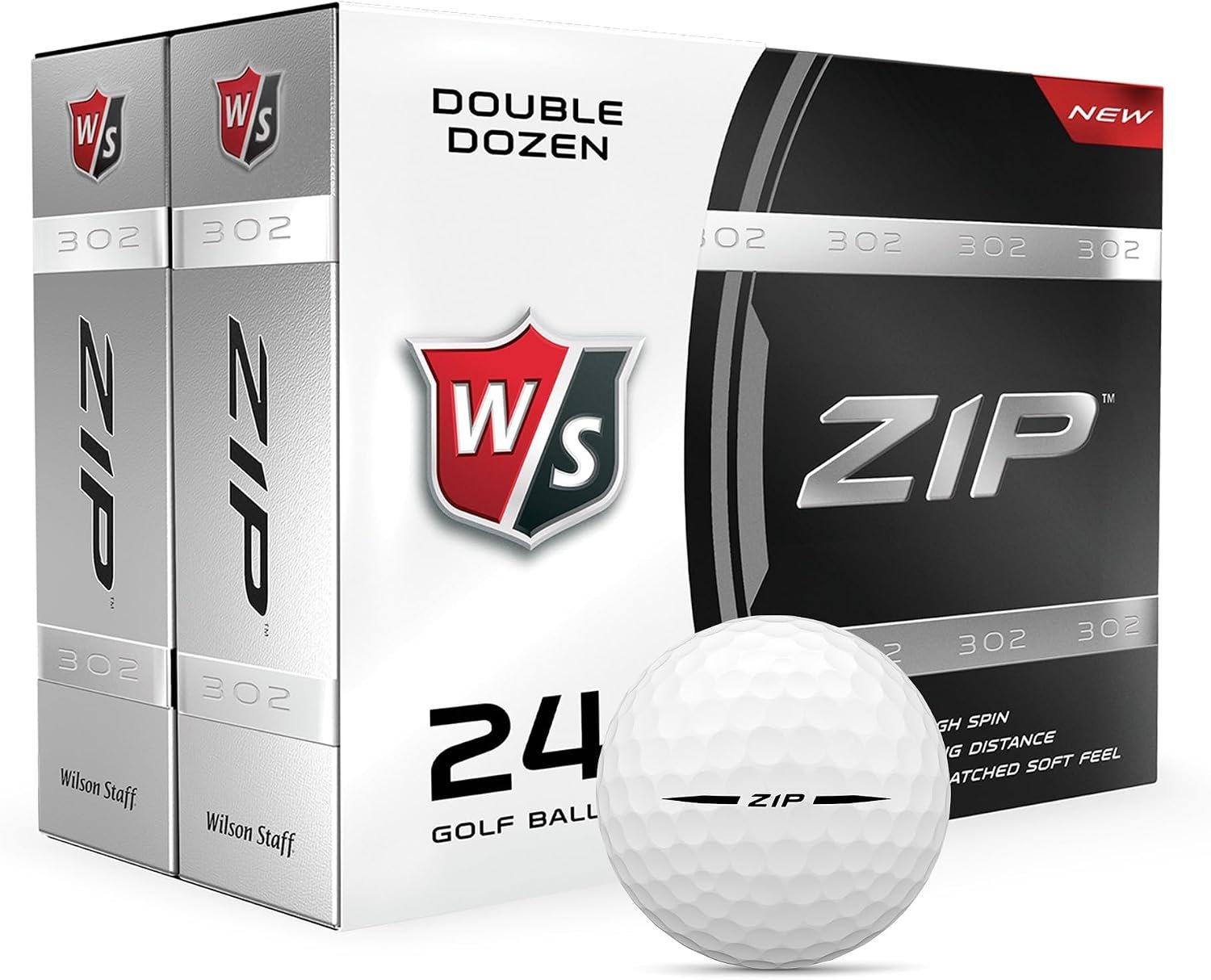 Wilson Staff Zip Golf Balls (Pack of 24)