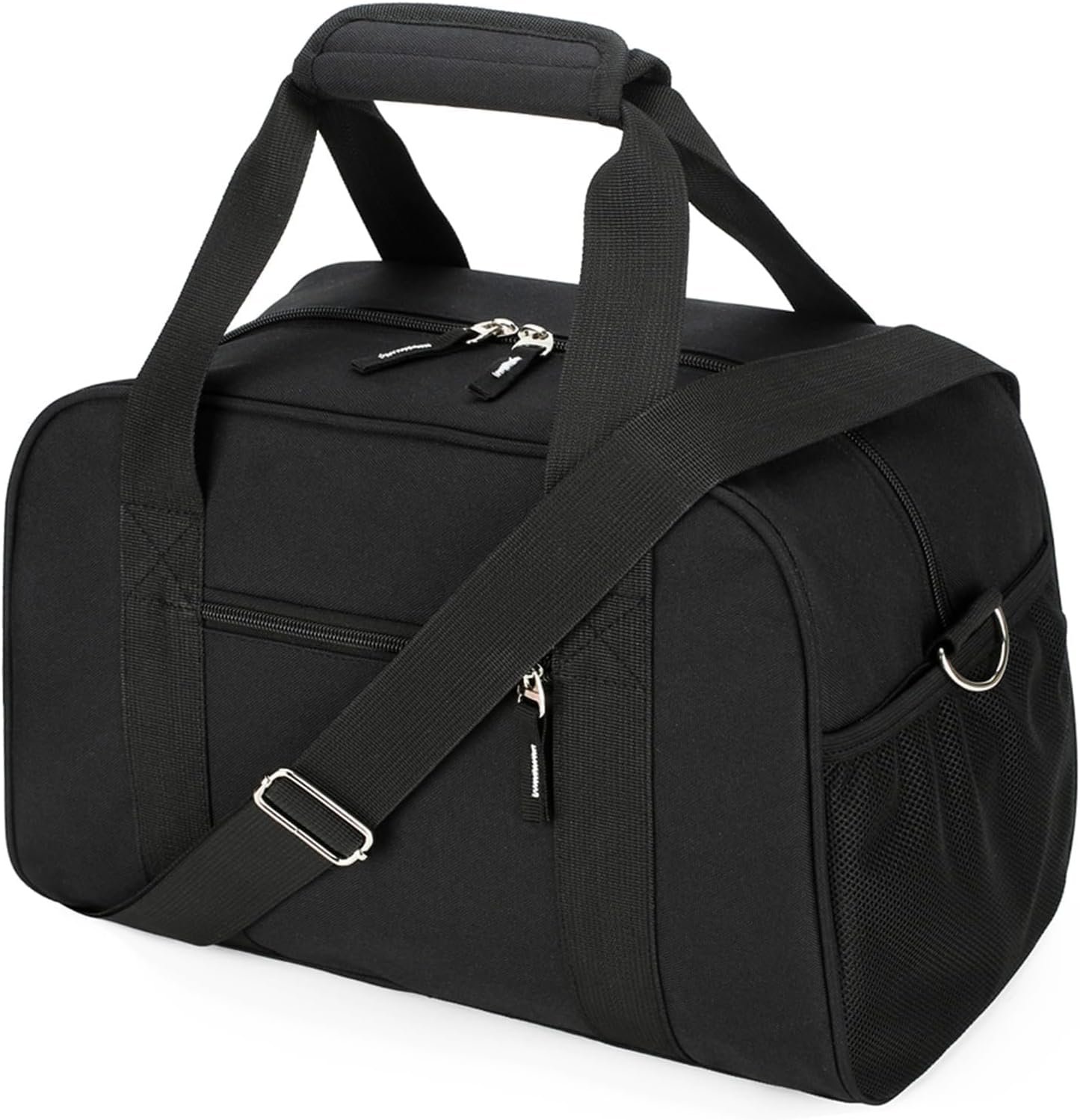 Searock 14-Inch Small Gym Bag for Men & Women, Mini Duffle Bag for Travel | Lightweight Carry On Duffel Bag for Travel, Sports, Fitness & Workout, Black