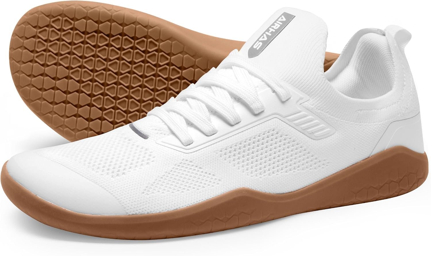 Men’s Barefoot Shoes Zero Drop Minimalist Sneakers with Anatomical Toe Box | Breathable, Stretchy, Flat for Gym, Workout, Lifting, Training