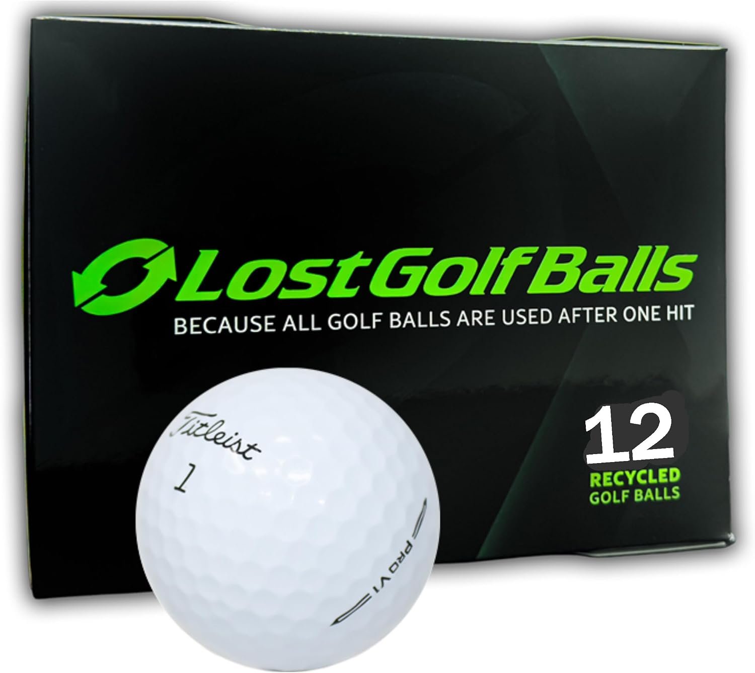 Titleist Pro V1 2023 Model Refinished Golf Balls – 12 Pack – Tour-Level Distance, Soft Feel, and Control – Premium Refinished Quality