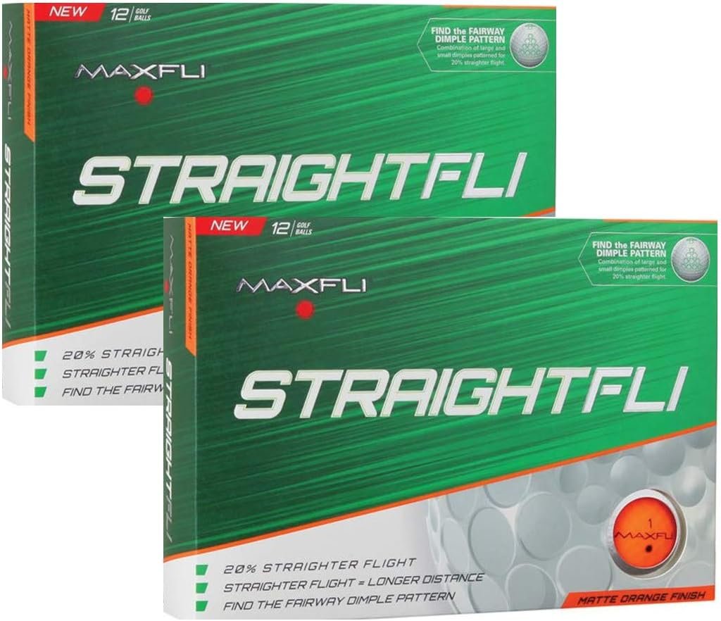 Maxfli StraightFli Golf Balls – Longer Straight Flight Distance