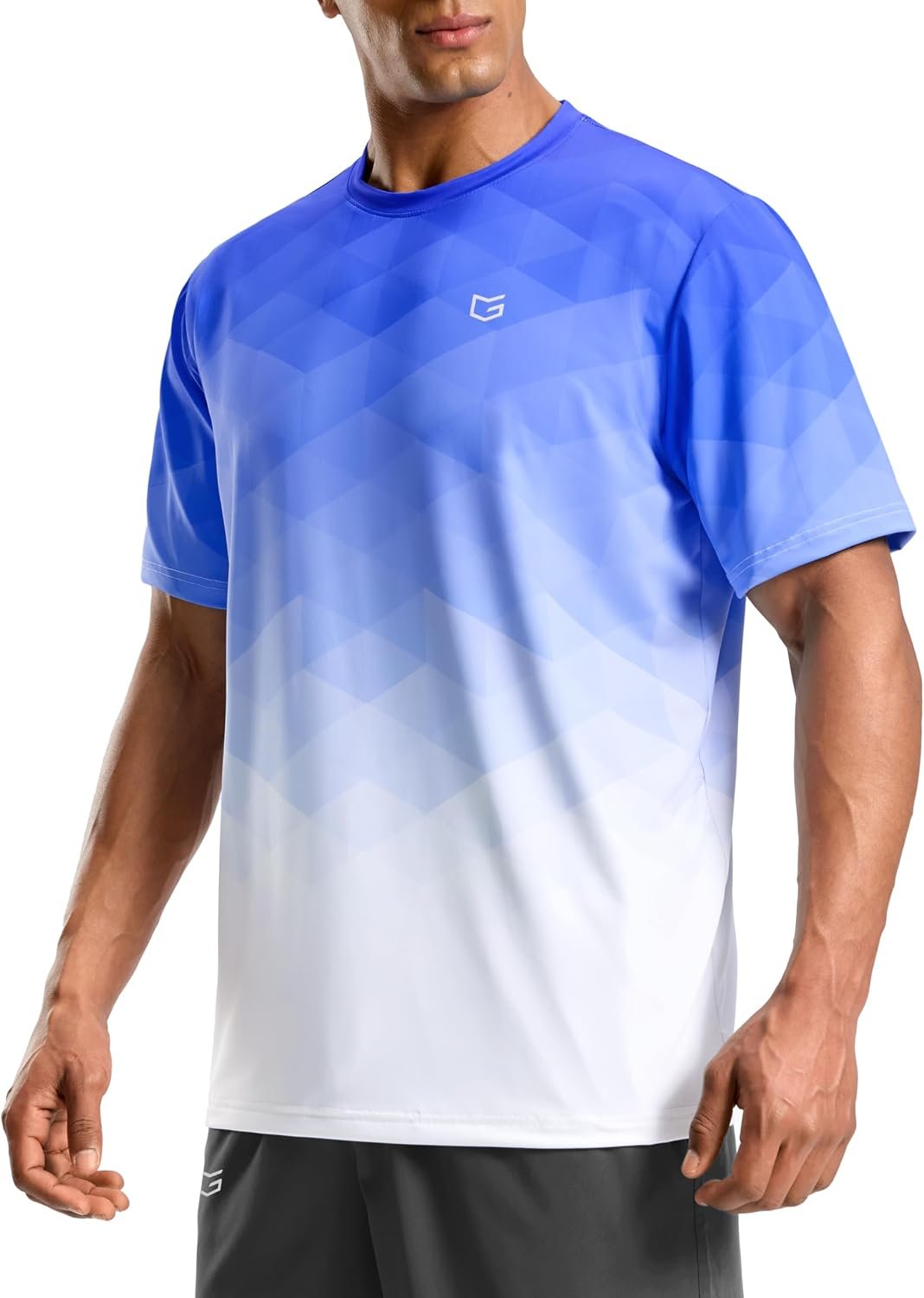 Men’s Athletic Running Shirts Dry Fit Moisture Wicking Workout Gym T-Shirts Short Sleeve Cooling Tee Tops for Men